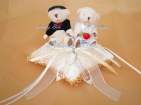 หมอนรองแหวนน้องหมี สำหรับแหวนแต่งงาน - Lovely Bits & Bake House