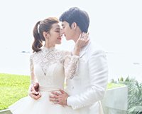Thai wedding แต่งงาน ,ภาพงานแต่งงาน แนท ณัฐชา & เป๊ก รัฐภูมิ ว่าที่เจ้าบ่าวเจ้าสาวป้ายแดง บรรยากาศสุดโรแมนติก ริมทะเล