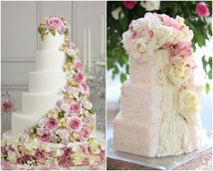 Flower Wedding Cake เค้กแต่งงานประดับดอกไม้