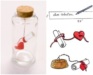 Valentine DIY : ข้อความในขวดแก้วมอบให้แก่คนรัก