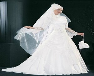 ชุดแต่งงานเรียบหรู สง่างาม สไตล์อิสลาม