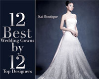  , 12  Best  Wedding Gowns by 12 Top Designers