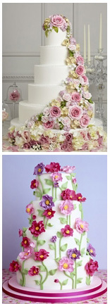เค้กแต่งงาน Flower Wedding Cake