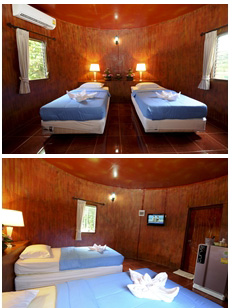 ห้องนอนบ้านตอไม้