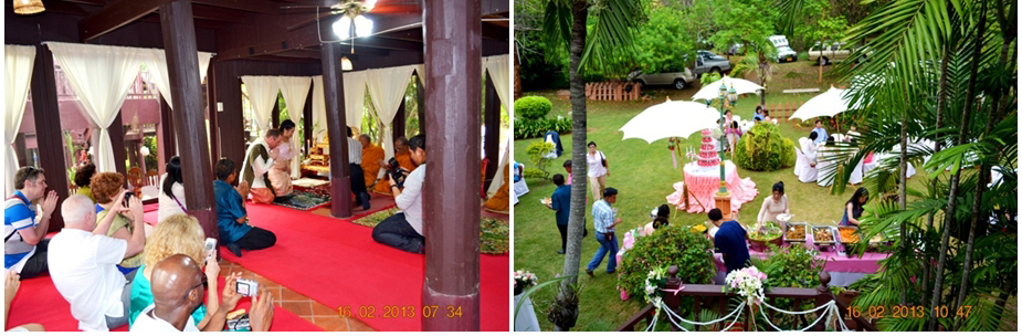 งานแต่งงานเรือนไทย เรือนไทยชลบุรี รับจัดงานแต่งงาน