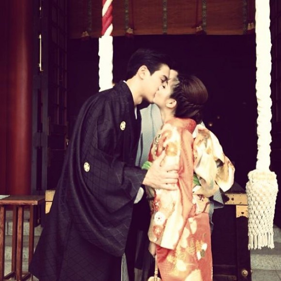 กาย ฮารุ จัดงานแต่งงานแบบญี่ปุ่นที่โตเกียว