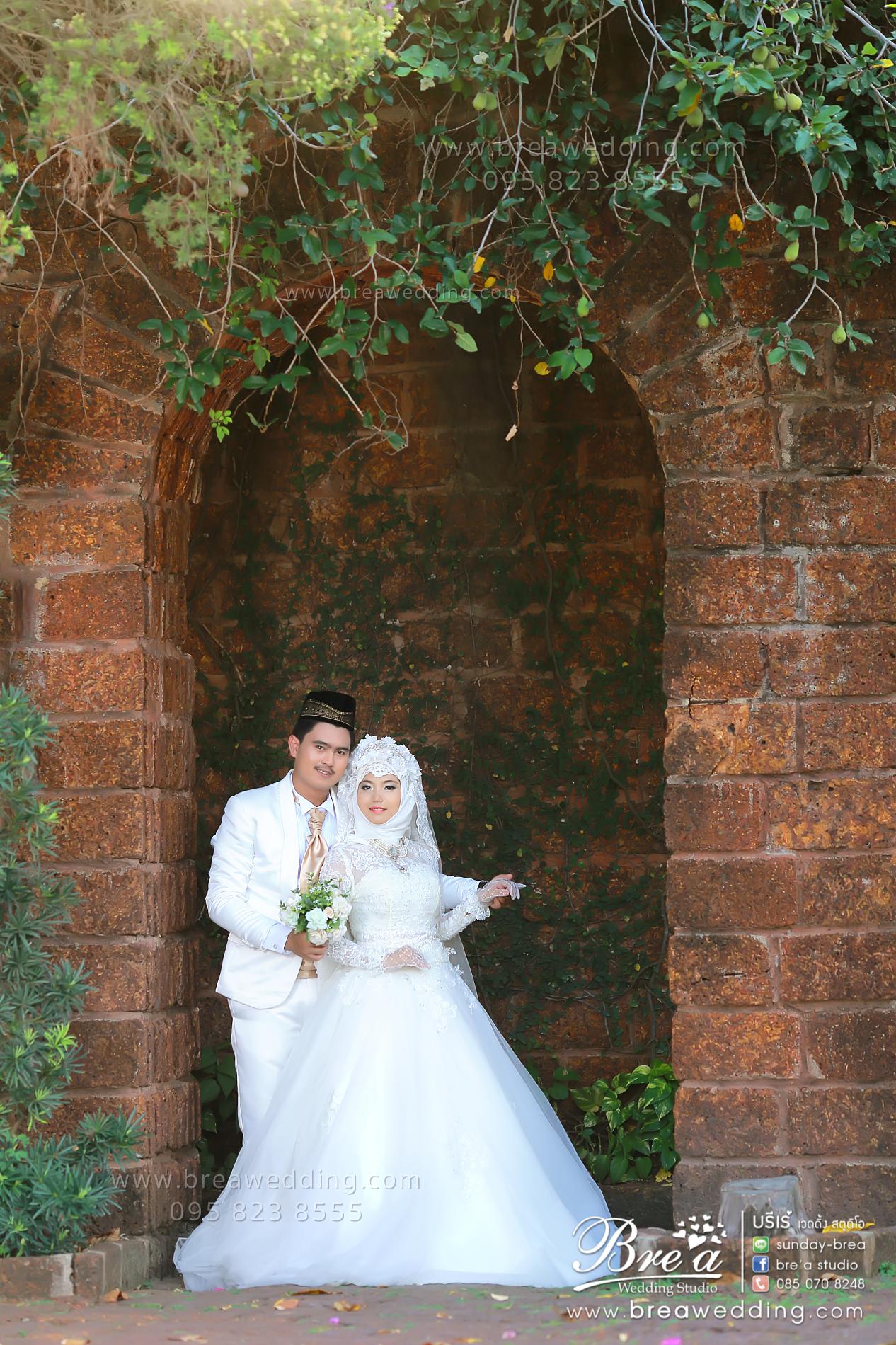 พรีเวดดิ้ง ถ่ายรูปแต่งงาน ชุดแต่งงานอิสลาม