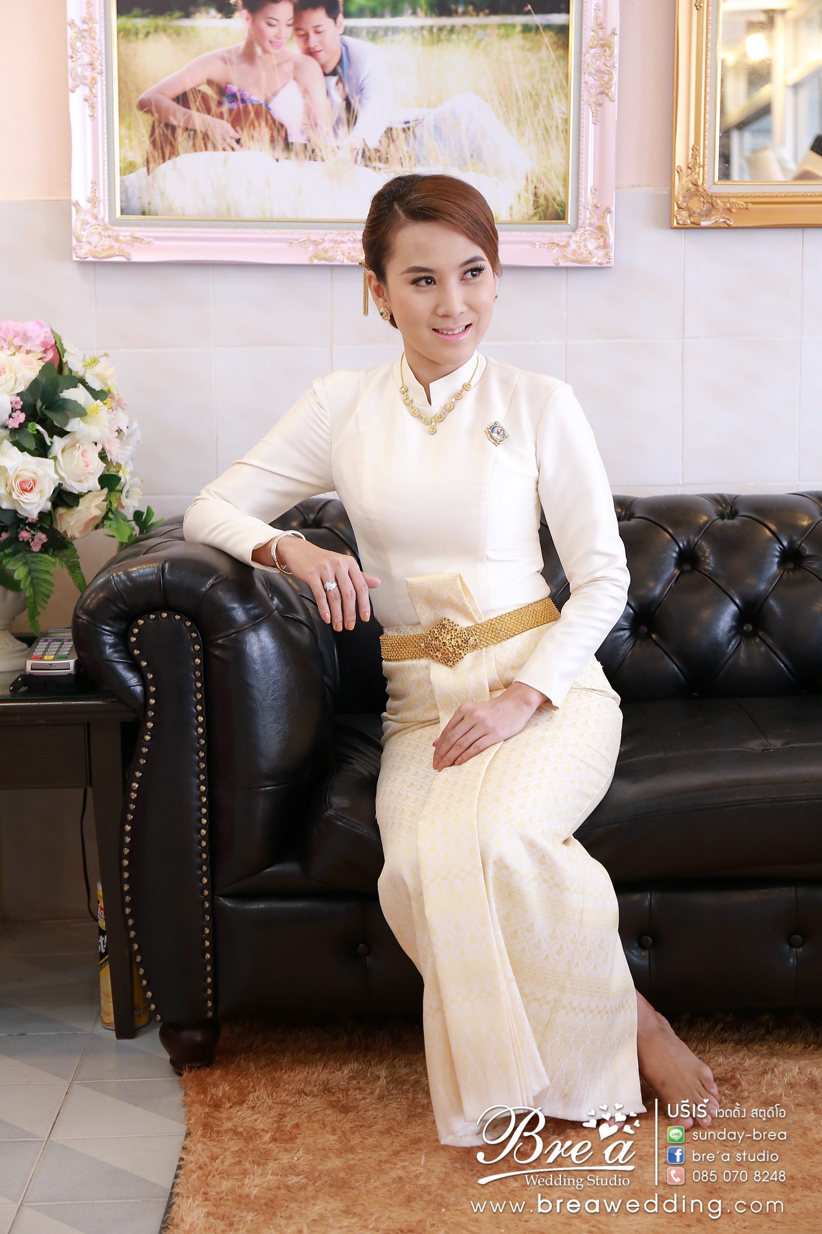 ชุดไทยแต่งงาน เจ้าสาวชุดไทย ร้านเช่าชุดไทยแต่งงาน ร้านเวดดิ้งชุดไทย นนทบุรี บางบัวทอง