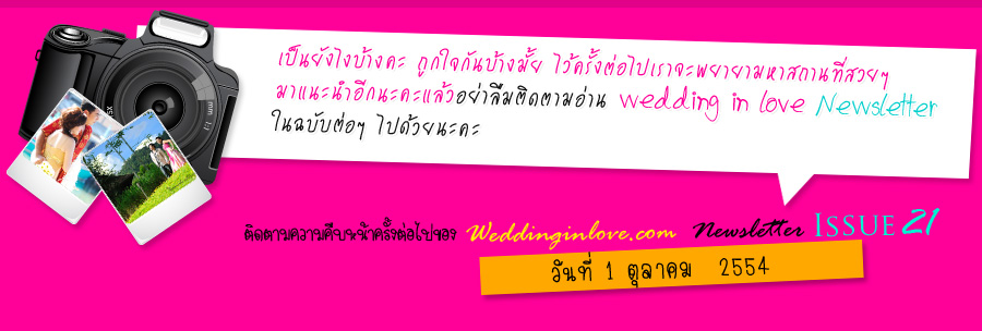 ҹ Weddinginlove Newsletter ͹ѧ꡷
