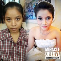 แต่งหน้าเจ้าสาว & บรรยากาศเบื้องหลัง - Miracle of love wedding sriracha