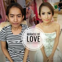 แต่งหน้าเจ้าสาว & บรรยากาศเบื้องหลัง - Miracle of love wedding sriracha