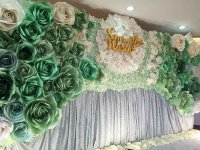 BACKDROP ดอกไม้กระดาษ - njweddingcard by ซิลเวอร์ แล็บ  