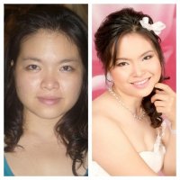 Before & After - คุณโอ๋เวดดิ้งสตูดิโอ พิษณุโลก แชมป์แต่งหน้าเจ้าสาว C.A.T.2011 แชมป์ผมโลก C.A.T / C.M.C 2012
