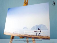 บริการพิมพ์ภาพลงบนผ้าใบ Canvas เข้าเฟรมไม้  - Kanong Frame บริการพิมพ์ภาพ Canvas