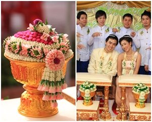 พิธีหลั่งน้ำพระพุทธมนต์ และประสาทพร ประเพณีไทย