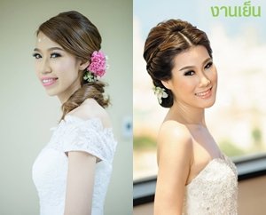 ทรงผมเจ้าสาว งานกลางคืน สวยหวาน โดดเด่น