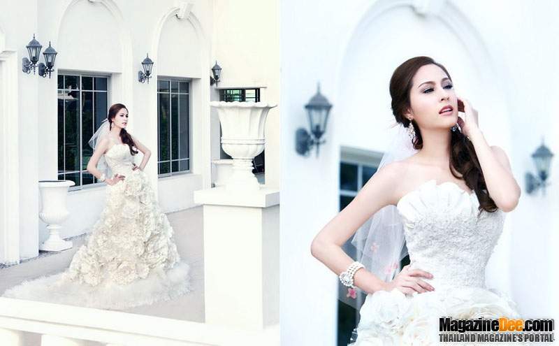 ตัวอย่างภาพแฟชั่นในฉบับ โดย ขวัญ-อุษามณี ไวทยานนท์ นิตยสาร BRIDE