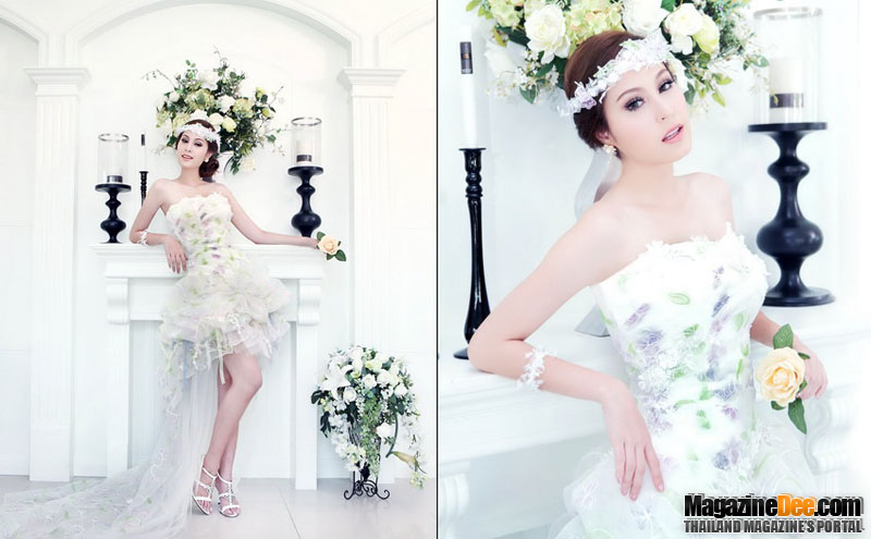 ตัวอย่างภาพแฟชั่นในฉบับ โดย ขวัญ-อุษามณี ไวทยานนท์ นิตยสาร BRIDE