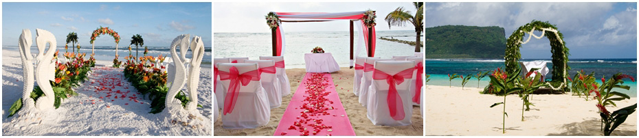 ซุ้มดอกไม้งานแต่ง, ตกแต่งสถานที่แต่งงาน