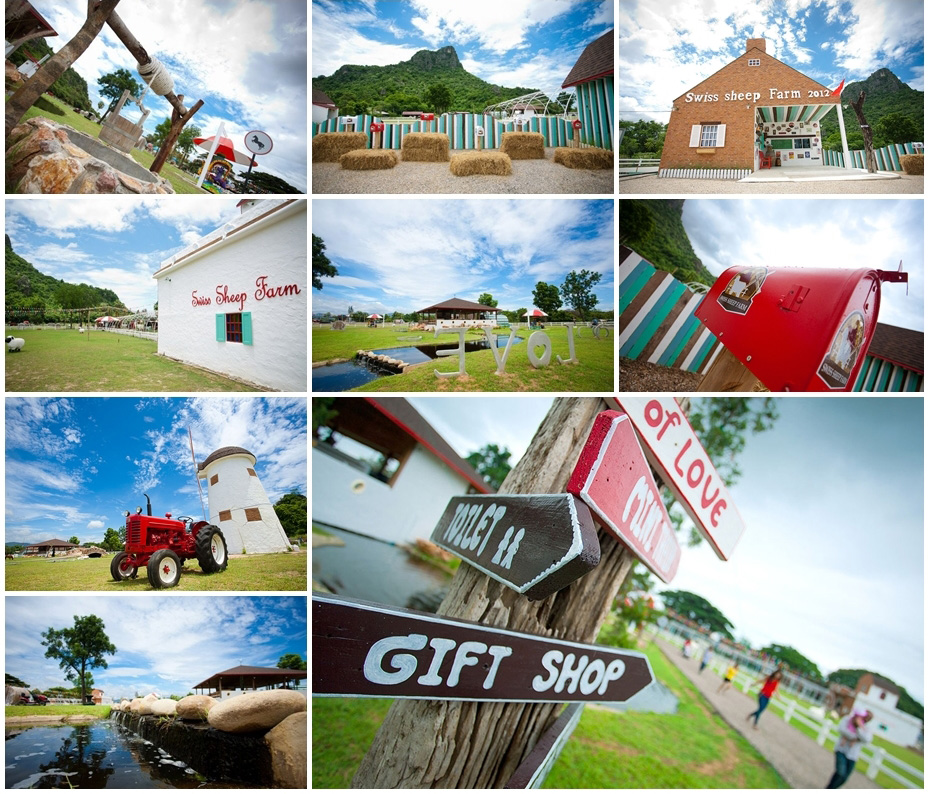 สถานที่ถ่ายภาพแต่งงาน Swiss Sheep Farm ชะอำ Pre Wedding สถานที่ถ่าย pre wedding สไตล์ยูโรคันทรี Cha-am Petchburi Santorini Park