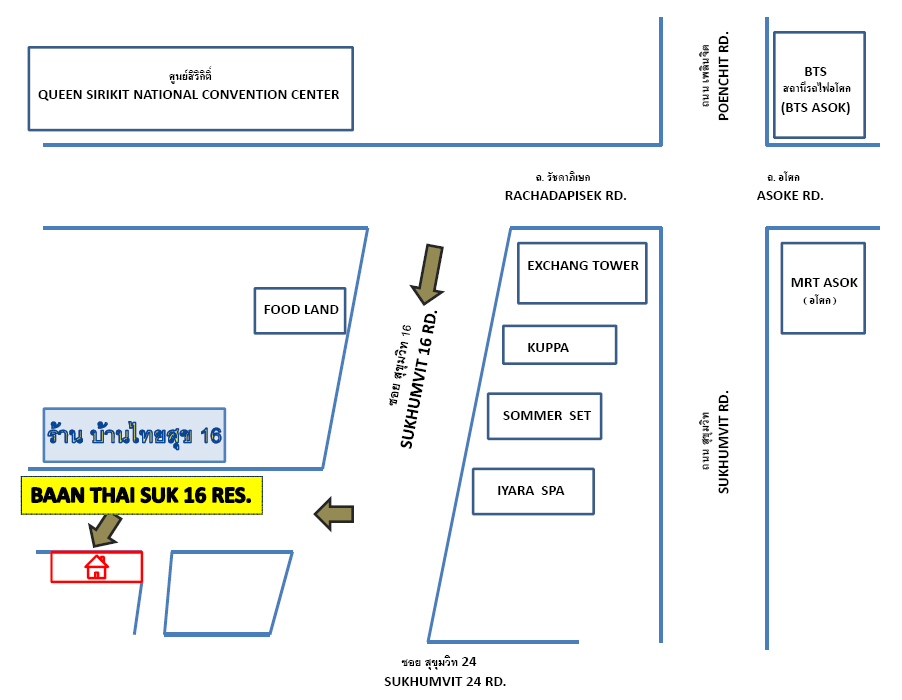แผนที่ เรือนไทย สุขุมวิท16