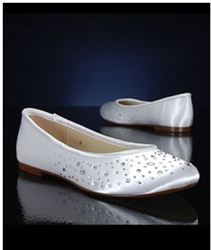 รองเท้าเจ้าสาว รองเท้าส้นเตี้ย รองเท้าส้นแบน