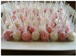 Cake Pops เค้กเสียบไม้ แบบเค้กแต่งงาน