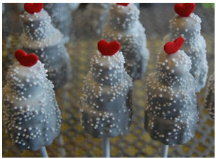 เค้กแต่งงาน เค้กป๊อป Cake Pops เค้กเสียบไม้