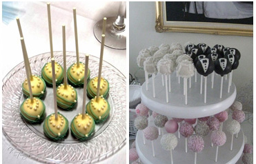เค้กป๊อป Cake Pops เค้กเสียบไม้ แบบเค้กแต่งงาน