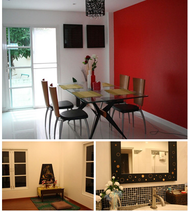 เรือนหอ โต๊ะกินข้าว ห้องน้ำ