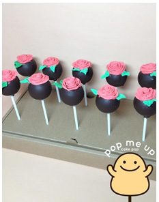 Cake Pops Rose