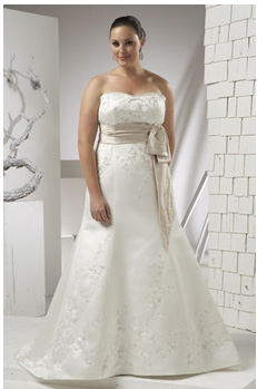 ชุดเจ้าสาวคนอ้วนทรงเอ