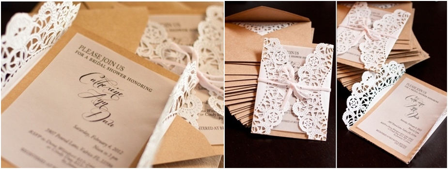 การ์ดแต่งงาน จากกระดาษรองเค้ก