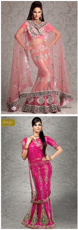 ชุดแต่งงานอินเดียสีโอรส