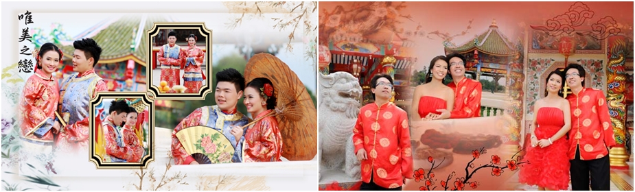 พรีเวดดิ้งชุดแต่งงานจีน