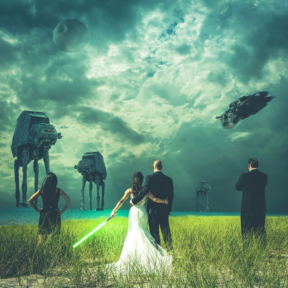 ถ่ายภาพแต่งงานท่ามกลางหุ่นยนต์ pre wedding