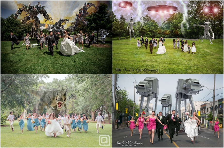 ถ่ายพรีเวดดิ้ง ถ่ายภาพแต่งงานท่ามกลางสัตว์ประหลาด