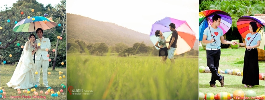 ร่ม พร็อพ (Prop) สำหรับถ่ายพรีเวดดิ้ง (Pre Wedding)