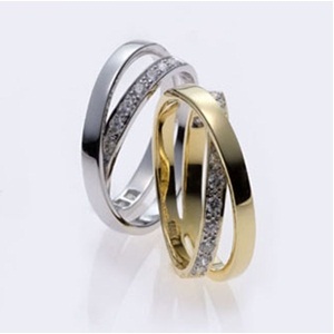 แหวนแต่งงาน แหวนคู่ ทอง ทองขาวฝังเพชร