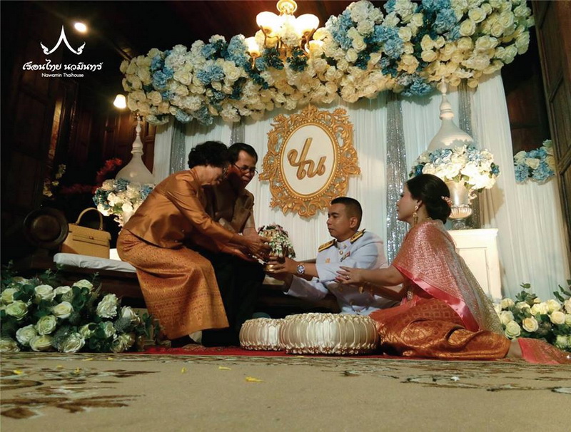 บรรยากาศงานแต่งแบบไทย