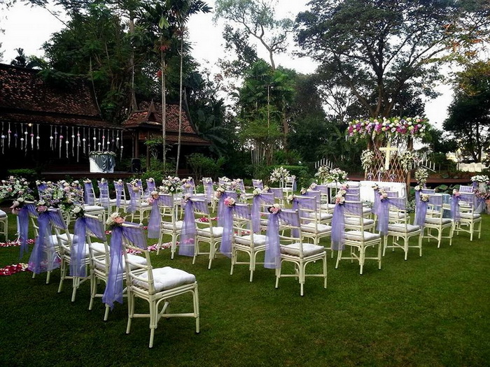 จัดเลี้ยงแต่งงานในสวน