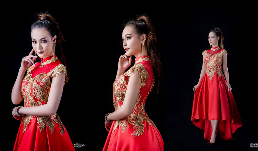 ชุดยกน้ำชา , ชุดแต่งงานแบบจีน จากร้าน โมเดิร์น เวดดิ้ง  สตูดิโอ ภูเก็ต