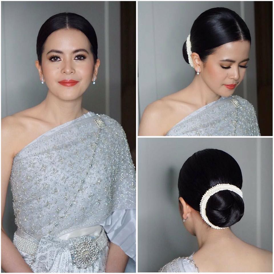 เครดิตรูปภาพทรงผมชุดไทยจาก IG: nongchat [น้องฉัตร]