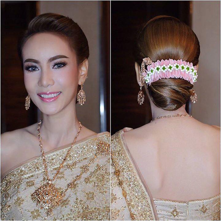 เครดิตรูปภาพทรงผมชุดไทยจาก IG: nongchat , khunyong_hair