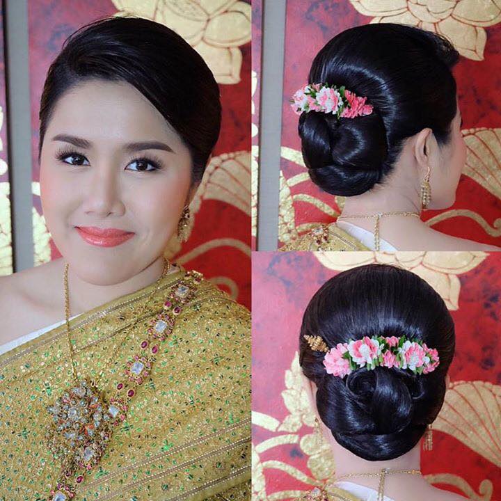 เครดิตรูปภาพทรงผมชุดไทยจาก IG: nongchat , khunyong_hair