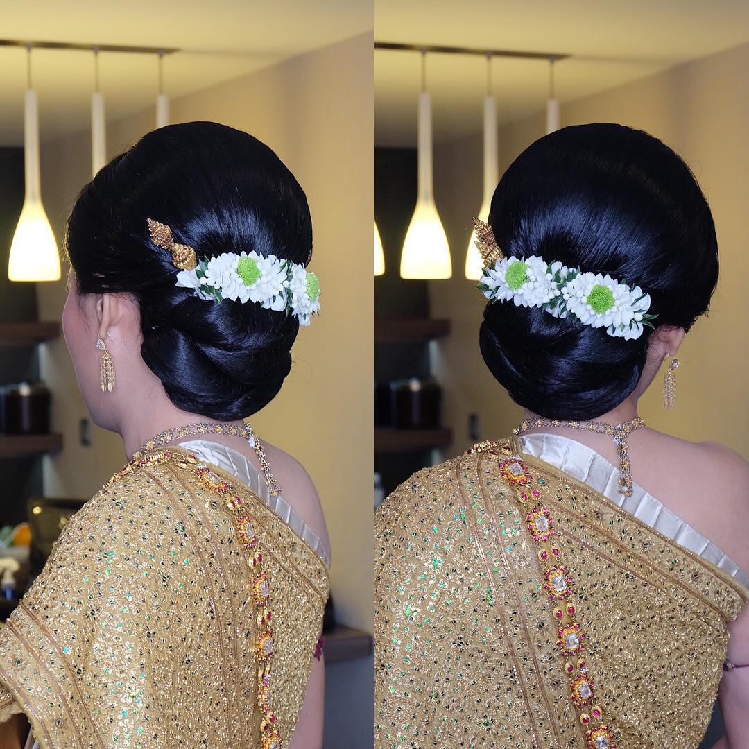 เครดิตรูปภาพทรงผมชุดไทยจาก IG: khunyong_hair , nongchat