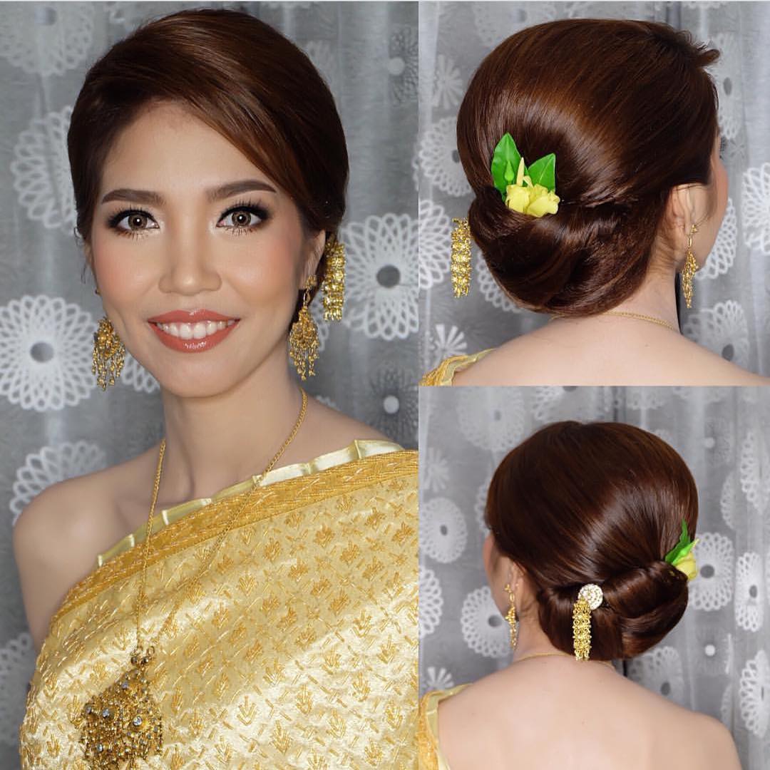 เครดิตรูปภาพทรงผมชุดไทยจาก IG: khunyong_hair , nongchat