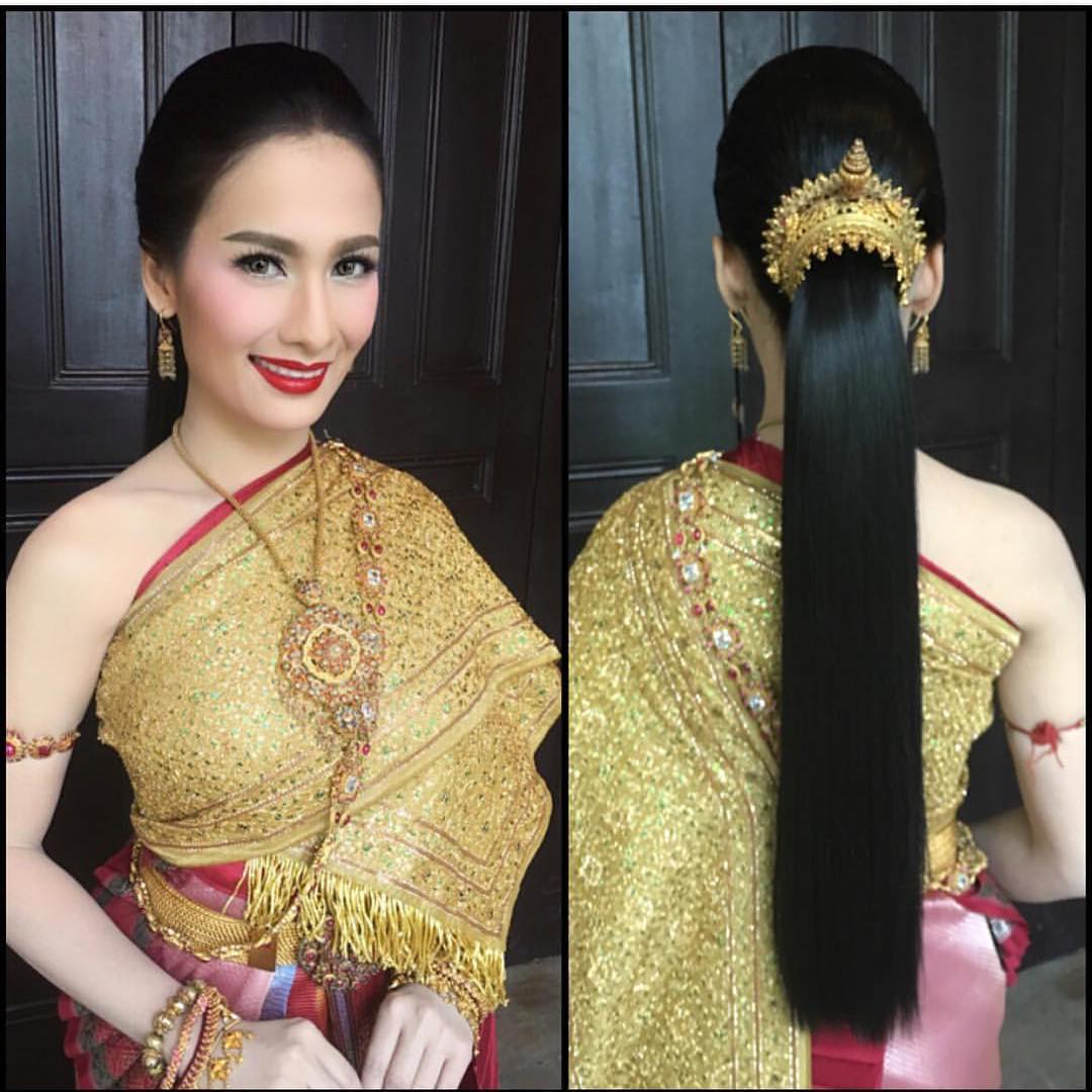 เครดิตรูปภาพทรงผมชุดไทยจาก IG: khunyong_hair , nongchat