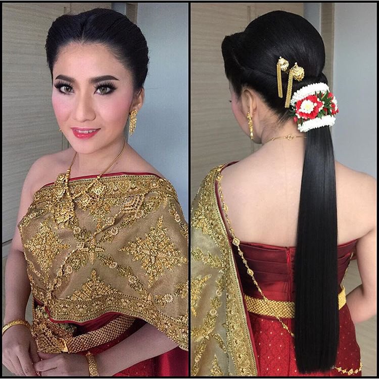 เครดิตรูปภาพทรงผมชุดไทยจาก IG: khunyong_hair , nongchat