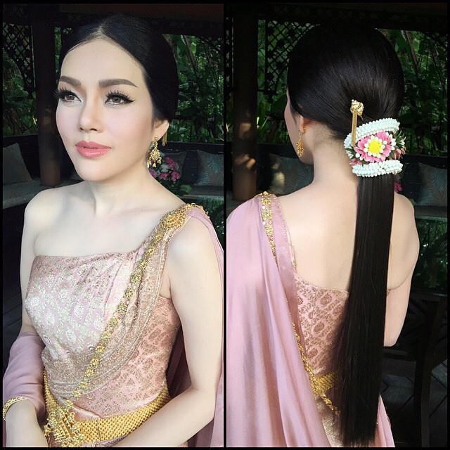 เครดิตรูปภาพทรงผมชุดไทยจาก IG: khunyong_hair , nongchat